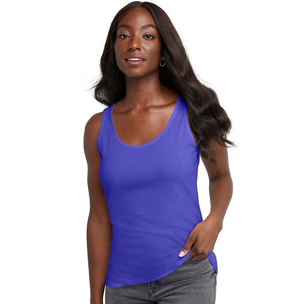 Ladies hanes tank 2025 tops