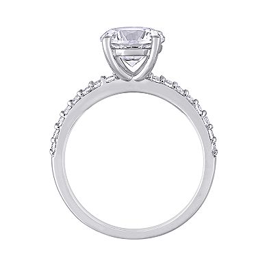 Stella Grace 10k White Gold Lab-Created White Sapphire Solitaire Ring