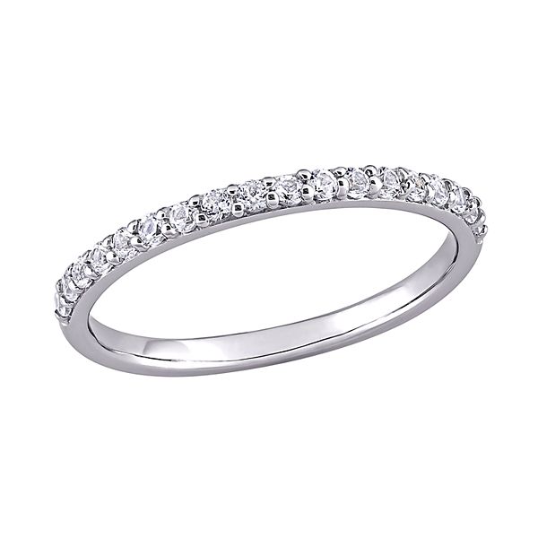 Stella Grace 10k White Gold Lab-Created White Sapphire Anniversary Ring - 10k Whgold (10)