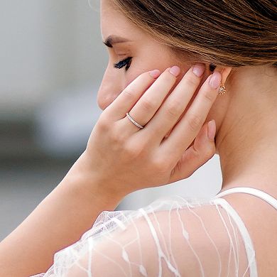 Stella Grace 10k White Gold Lab-Created White Sapphire Anniversary Ring
