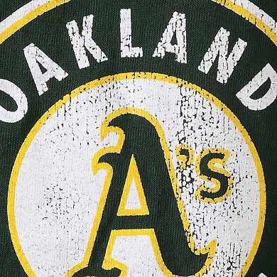 Oakland Athletics Youth Distressed Logo T-Shirt - Green