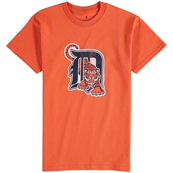 Detroit Tigers Women's Orange Primary Logo Club Tee - 191119286796