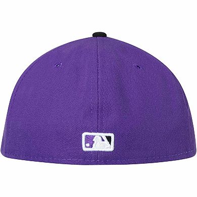 Men's New Era Purple Colorado Rockies Alternate 2 Authentic Collection On-Field Low Profile 59FIFTY Fitted Hat