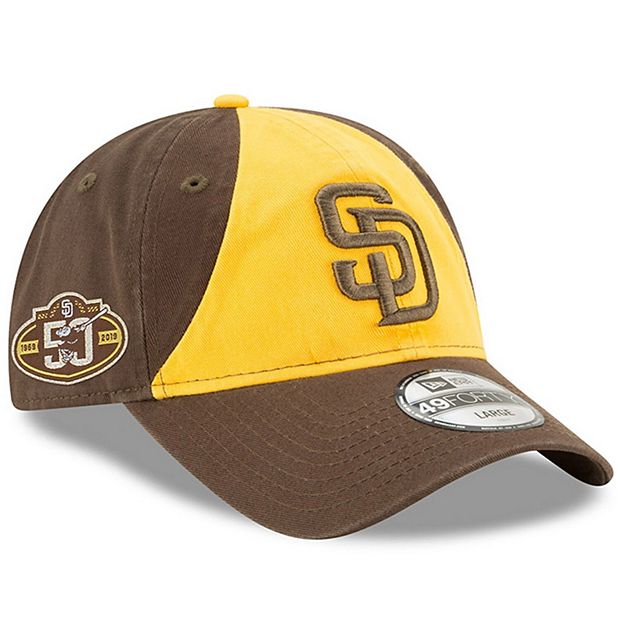 Men's New Era Gold/Brown San Diego Padres 50th Anniversary Core
