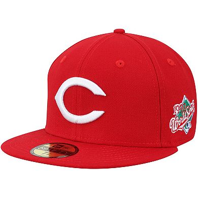 Men's New Era Red Cincinnati Reds 1990 World Series Wool 59FIFTY Fitted Hat