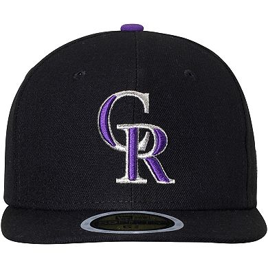 Youth New Era Black Colorado Rockies Authentic Collection On-Field Game 59FIFTY Fitted Hat