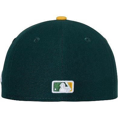 Youth New Era Green/Yellow Oakland Athletics Authentic Collection On-Field Home 59FIFTY Fitted Hat