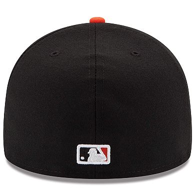 Men's New Era White/Orange Baltimore Orioles Home Authentic Collection On-Field 59FIFTY Fitted Hat