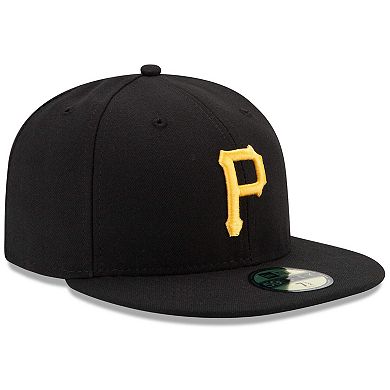 Men's New Era Black Pittsburgh Pirates Game Authentic Collection On-Field 59FIFTY Fitted Hat