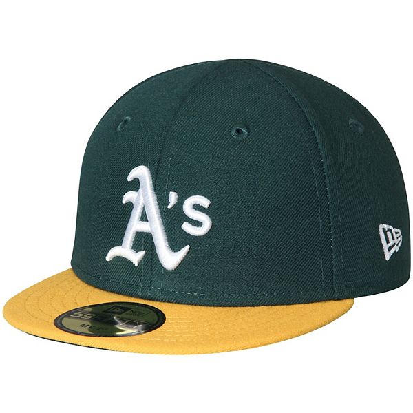 Men's Oakland Athletics New Era Green/Yellow Home Authentic Collection  On-Field 59FIFTY Fitted Hat