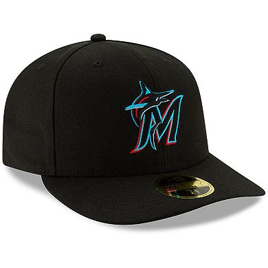 Men's New Era Black Miami Marlins Authentic Collection On-Field Low Profile 59FIFTY Fitted Hat