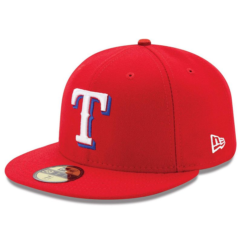 Mens New Era Red Texas Rangers Alternate Authentic Collection On-Field 59F