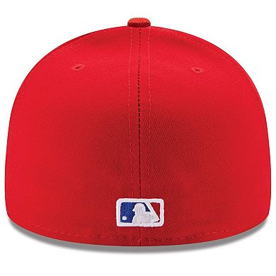 Men's New Era Red Texas Rangers Alternate Authentic Collection On-Field 59FIFTY Fitted Hat