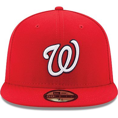 Men's New Era Red Washington Nationals Game Authentic Collection On-Field 59FIFTY Fitted Hat