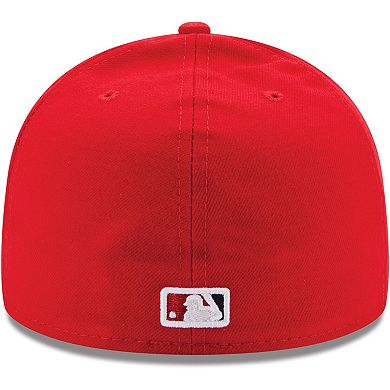Men's New Era Red Washington Nationals Game Authentic Collection On ...