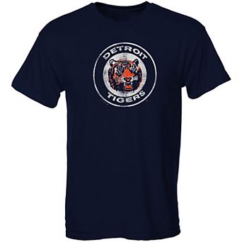 Detroit Tigers Youth Cooperstown T-Shirt - Navy Blue