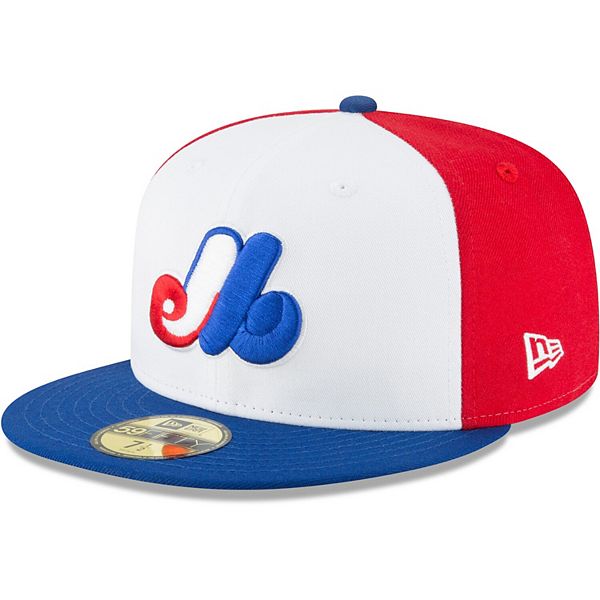 Men's New Era White Montreal Expos Cooperstown Collection Wool