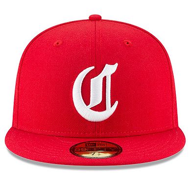 Men's New Era Red Cincinnati Reds Cooperstown Collection Wool 59FIFTY Fitted Hat