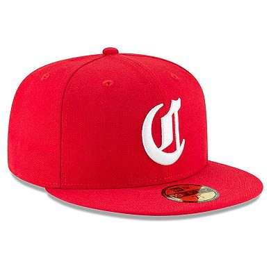 Men's New Era Red Cincinnati Reds Cooperstown Collection Wool 59FIFTY Fitted Hat