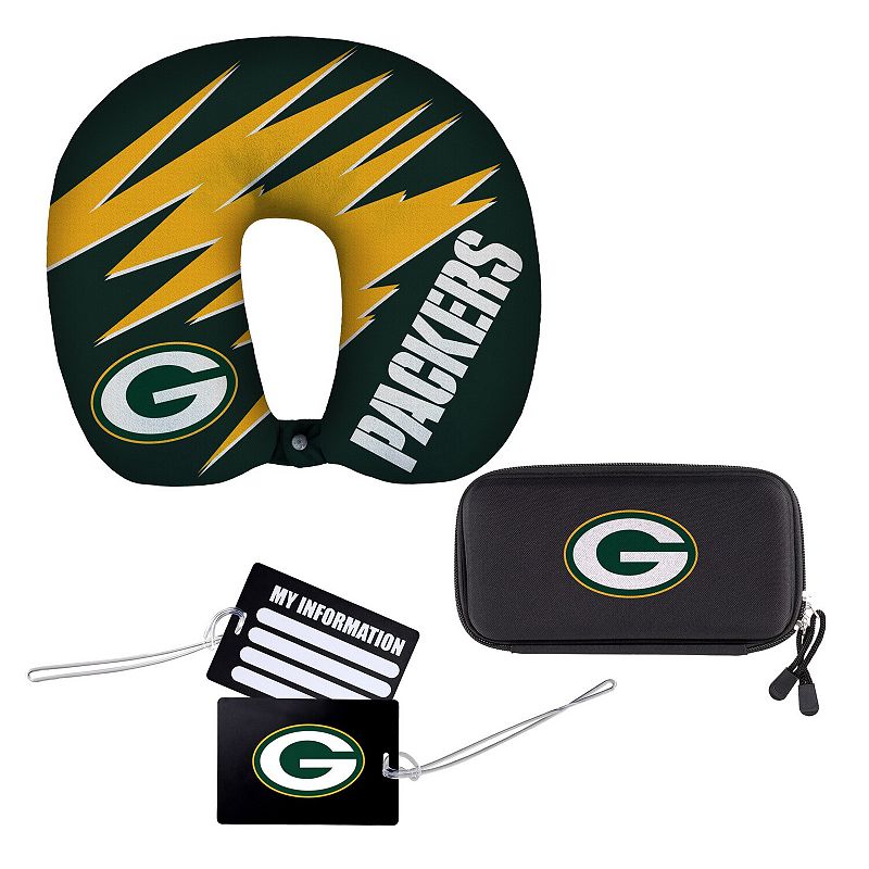 The Northwest Company Green Bay Packers Four-Piece Travel Set, Multicolor