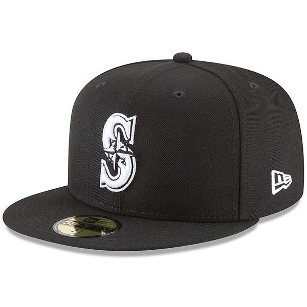 Men's New Era Black Seattle Mariners Basic 59FIFTY Fitted Hat