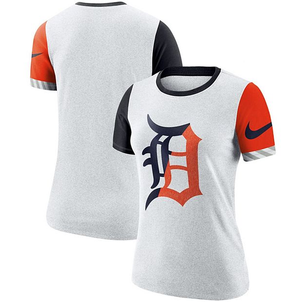 47 Brand Detroit Tigers T-Shirt In Off White With Chest And Back Print for  Men
