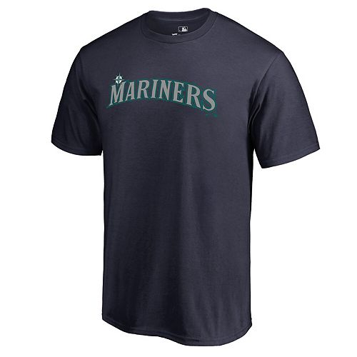 Men's Fanatics Branded Navy Seattle Mariners Team Wordmark TShirt