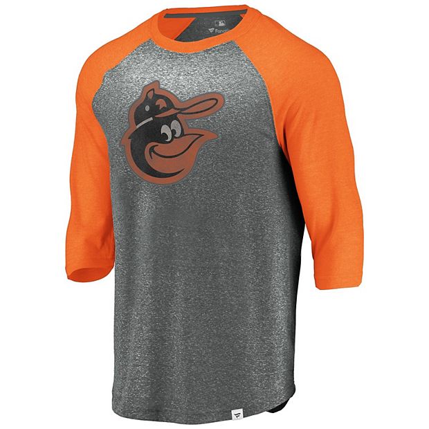 Men's Fanatics Branded Heathered Gray/Orange Baltimore Orioles