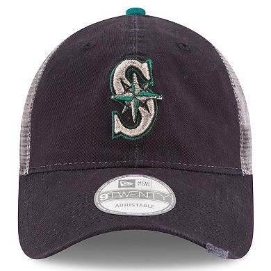 Men's New Era Navy Seattle Mariners Team Rustic 9TWENTY Adjustable Hat