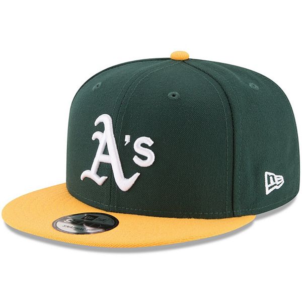 Men S New Era Green Yellow Oakland Athletics Team Color 9fifty Snapback Hat