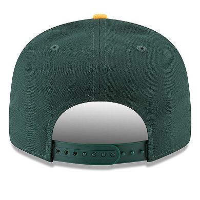 Men's New Era Green/Yellow Athletics Team Color 9FIFTY Snapback Hat
