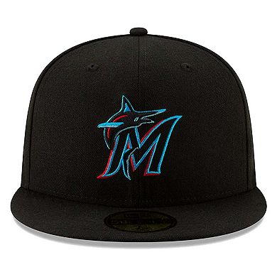Youth New Era Black Miami Marlins 2019 Authentic Collection On-Field 59FIFTY Fitted Hat