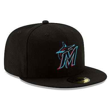 Youth New Era Black Miami Marlins 2019 Authentic Collection On-Field 59FIFTY Fitted Hat