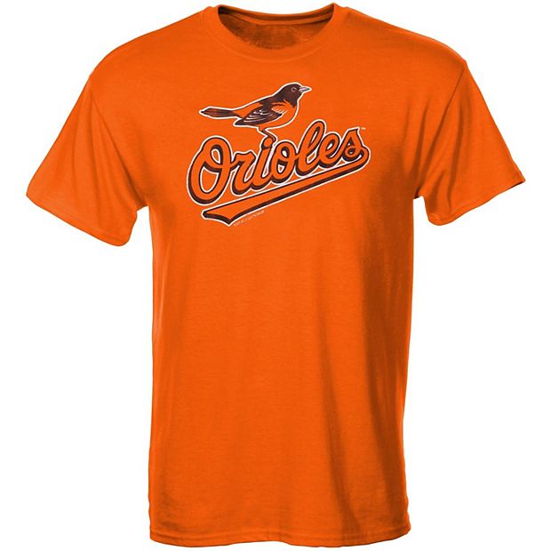 Baltimore Orioles Youth Distressed Logo T-Shirt - Orange