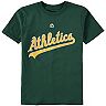 Youth Majestic Stephen Piscotty Green Oakland Athletics Name & Number T-Shirt