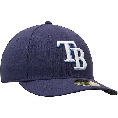 Men's New Era Navy Tampa Bay Rays Game Authentic Collection On-Field Low Profile 59FIFTY Fitted Hat