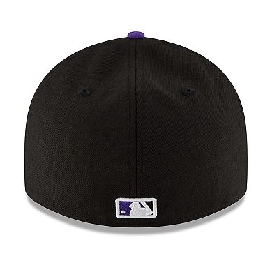 Men's New Era Black Colorado Rockies Game Authentic Collection On-Field Low Profile 59FIFTY Fitted Hat