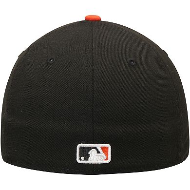 Men's New Era White/Orange Baltimore Orioles Home Authentic Collection On-Field Low Profile 59FIFTY Fitted Hat