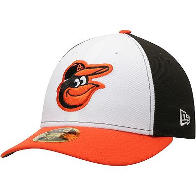 Men's New Era White/Orange Baltimore Orioles Home Authentic