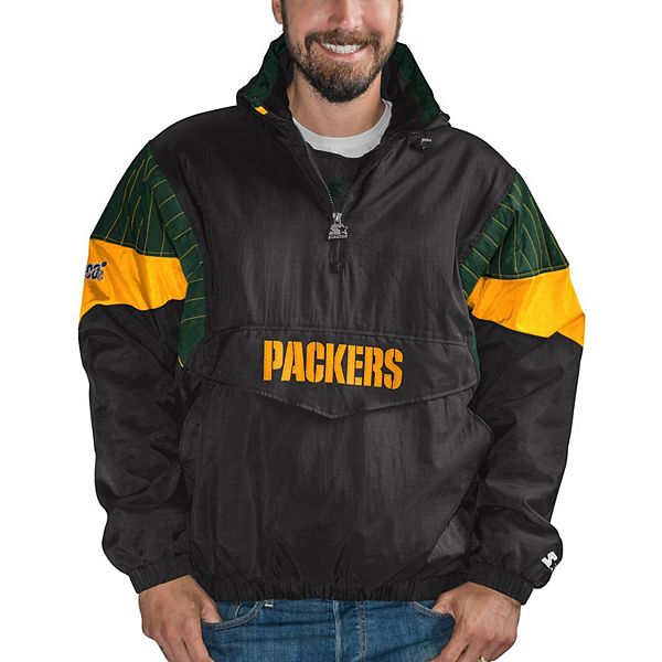 STARTER, Jackets & Coats, Green Bay Packers 222 Nfl Starter Half Zip Pull  Over Jacket