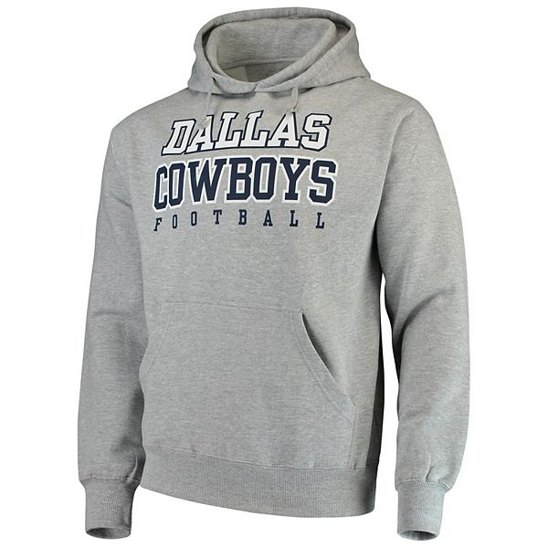 Dallas Cowboys Antigua Victory Pullover Hoodie - Heathered Gray