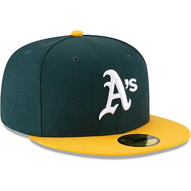 Men's New Era Green Oakland Athletics 1989 World Series Wool 59FIFTY Fitted Hat