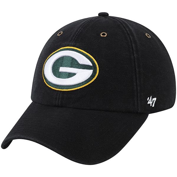 47 Brand / Men's Green Bay Packers Black Apollo Adjustable Hat