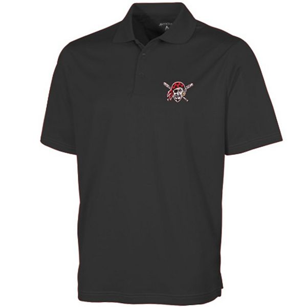 Antigua Men's Pittsburgh Pirates Black Legacy Polo