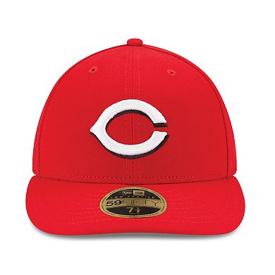 Men's New Era Red Cincinnati Reds Authentic Collection On Field Low Profile Home 59FIFTY Fitted Hat