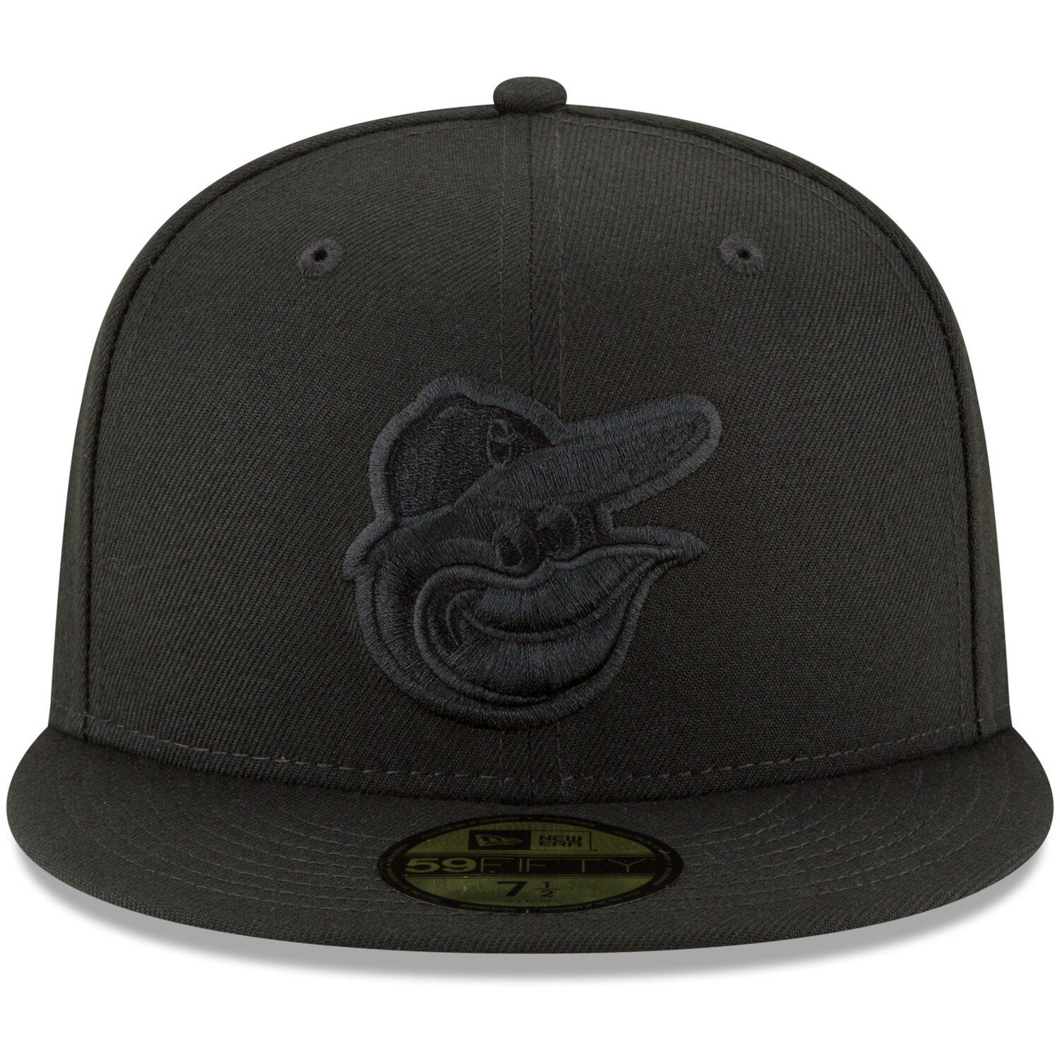 Men's New Era Black Baltimore Orioles Primary Logo Basic 59FIFTY Fitted Hat