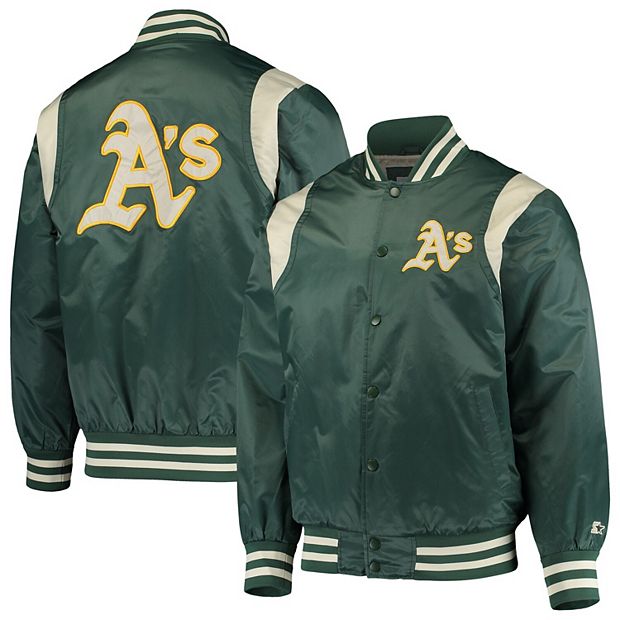 Vintage Satin Starter Oakland Athletics Jacket - Green