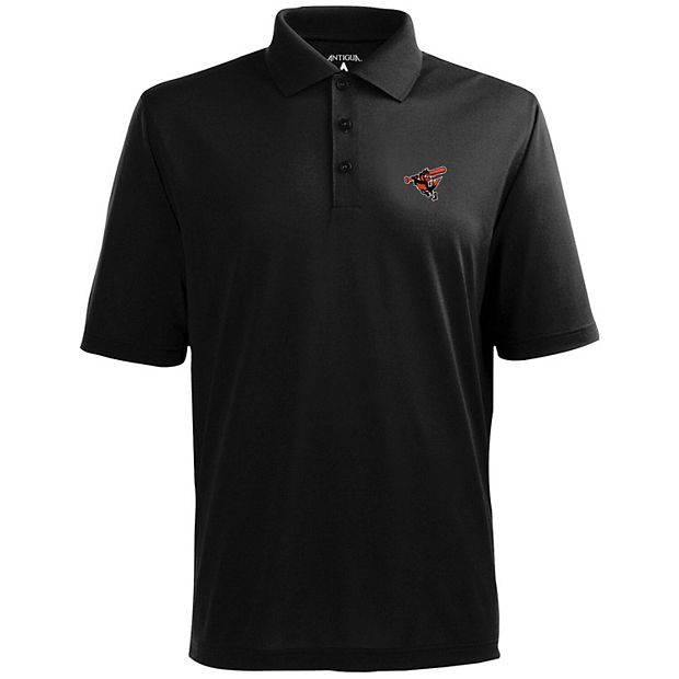 Men's Antigua White/Black Baltimore Orioles Motion Polo Size: Small