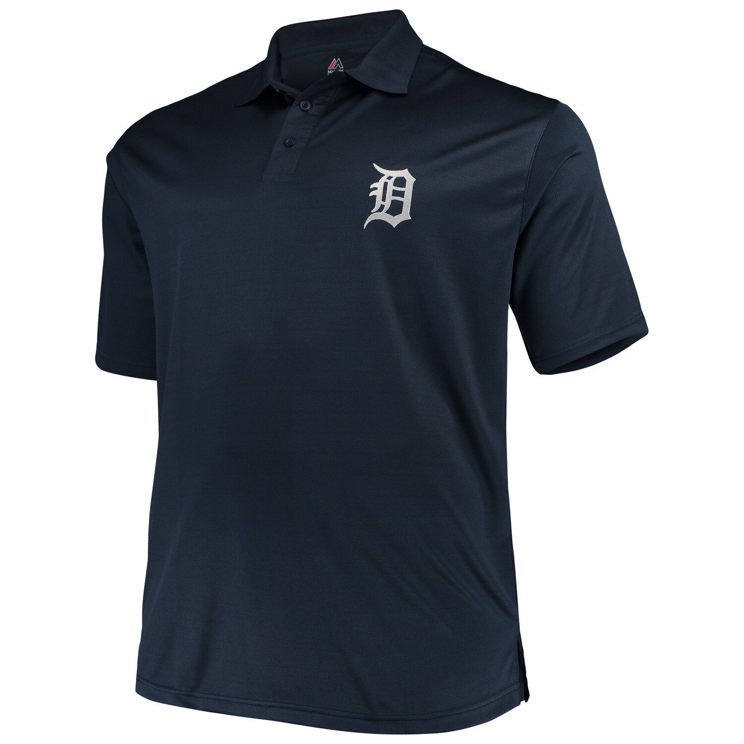 Men's Boston Red Sox Majestic Navy Big & Tall Solid Birdseye Polo