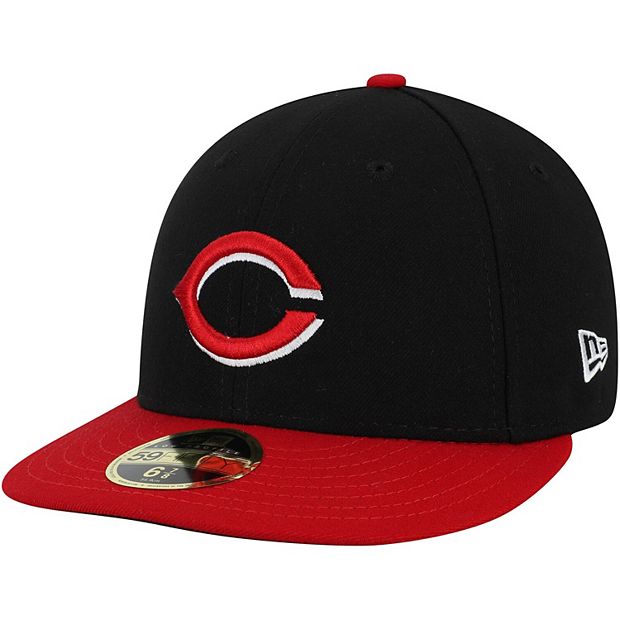 Cincinnati Reds New Era Authentic Collection On-Field 59FIFTY Fitted Hat - Black/Red 7